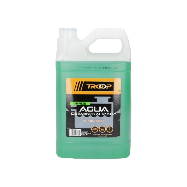 AGUA DESMINERALIZADA VERDE 3.78LT TROOP